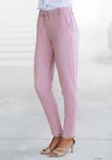 NU 20% KORTING: Lascana Jogpants met elastische tailleband en riemluss...