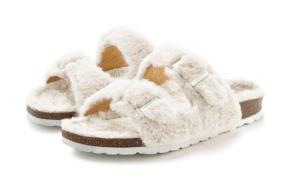 Vivance Pantoffels Pantoffel, Pluche Pantoffels met knuffelig, warm fa...