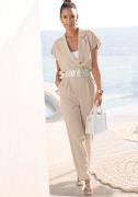 Lascana Jumpsuit met reverskraag en korte mouwen, elegante jumpsuit, c...