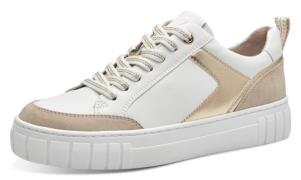 NU 20% KORTING: Marco Tozzi Plateausneakers met contrastafwerkingen, v...