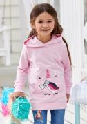 NU 20% KORTING: KIDSWORLD Hoodie Long sweatshirt with cute unicorn met...