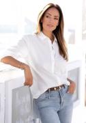 NU 20% KORTING: Lascana Overhemdblouse achter langer gesneden, damesbl...