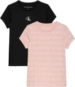 Calvin Klein T-shirt 2 Pack Logo Aop Slim Ss T-Shirt