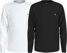 NU 20% KORTING: Calvin Klein T-shirt Chest Mono Ls T-Shirt 2-Pack voor...