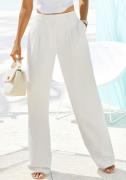 Lascana Pantalon in business-look, elegante stofbroek met zakken en pl...