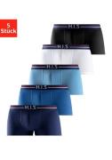 H.I.S Boxershort in hipster-vorm met strepen en merklogo in de band (s...