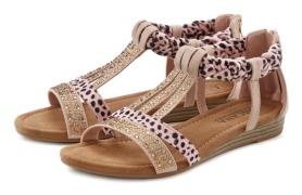 NU 20% KORTING: Lascana Sandalen Sandalette, zomerschoen met versierin...