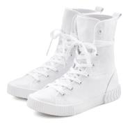 Lascana Laarsjes in combat-look, high top sneaker, veterschoen, textie...