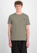 Alpha Industries Shirt met ronde hals Camo Logo Puff Print BP T