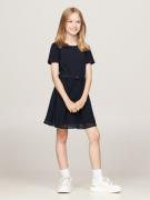 Tommy Hilfiger Jurk in a-lijn HILFIGER PUNTO TULLE DRESS LS