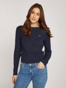 NU 20% KORTING: TOMMY JEANS Gebreide trui TJW CABLE ESSENTIAL SWEATER