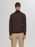 SELECTED HOMME Gebreide trui SLHBERG ROLL NECK NOOS