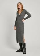 NU 20% KORTING: Pepe Jeans Gebreide jurk IZABEL DRESS met decoratieve ...