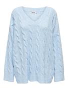 NU 20% KORTING: Only Trui met V-hals ONLJEANETT LIFE L/S CABLE V-NECK ...