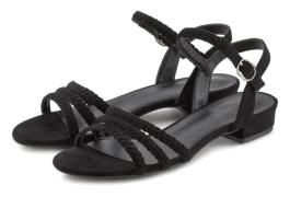 NU 20% KORTING: Lascana Sandalen Sandalette, zomerschoen met gevlochte...