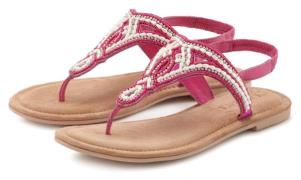 NU 20% KORTING: Lascana Teenslippers Sandaal, pantoletten bezet met pa...