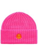 Zwillingsherz Beanie met anker borduursel (set)