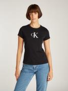 Calvin Klein T-shirt met logo merklabel