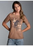 NU 20% KORTING: Trigema T-shirt TRIGEMA T-shirt met bloemrijk leopard-...