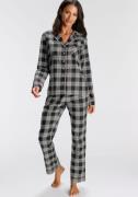 NU 20% KORTING: H.I.S Pyjama van flanel met alover ruitpatroon (set, 2...