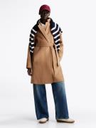 NU 20% KORTING: Tommy Hilfiger Korte jas REG DF WOOL BELTED COAT