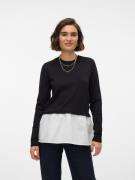 NU 20% KORTING: Vero Moda Trui met ronde hals VMJOSE LS O-NECK WVN MIX...