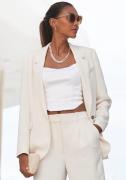 NU 20% KORTING: Lascana Lange blazer met reverskraag en split achter, ...