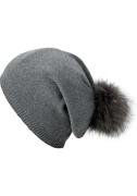 NU 20% KORTING: Capelli New York Beanie met metalen logo op de rand