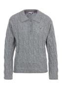 NU 20% KORTING: Tommy Hilfiger Trui met polokraag SOFT WOOL CABLE POLO...