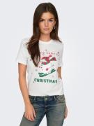 NU 20% KORTING: Only Shirt met ronde hals ONLXMAS YRSA CHRISTMAS REG S...