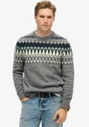 NU 20% KORTING: Superdry Trui met ronde hals FAIRISLE KNIT CREW JUMPER