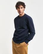 NU 20% KORTING: Gant Sweatshirt EMBOSSED C-NECK SWEAT