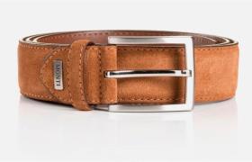 MONTI Leren riem 3,5 cm breed, business-casual, suede, inkortbaar