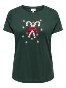 NU 20% KORTING: ONLY CARMAKOMA Shirt met korte mouwen CARXMAS SS REG. ...