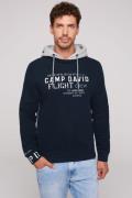 NU 20% KORTING: CAMP DAVID Hoodie met frontprint