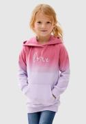 NU 20% KORTING: KIDSWORLD Hoodie Love Lange mouwen, heupbedekkend, met...