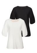 Vivance Shirt met korte mouwen Met broderie anglaise met modieuze brod...