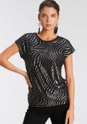 NU 20% KORTING: Laura Scott Shirt met ronde hals Korte mouwen, figuurv...