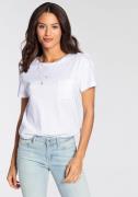 NU 20% KORTING: Laura Scott T-shirt Korte mouwen, figuurvolgende snit,...