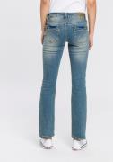 NU 20% KORTING: Arizona Rechte jeans Contrastnaden lage taille, in 5-p...