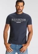 NU 20% KORTING: H.I.S T-shirt smalle pasvorm, bedrukt ontwerp, ronde h...