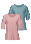 NU 20% KORTING: Vivance Shirt met korte mouwen Met broderie anglaise i...