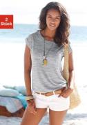 NU 20% KORTING: Beachtime Shirt met korte mouwen Met structuureffect i...