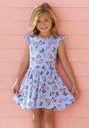 NU 20% KORTING: KIDSWORLD Jerseyjurk Voor kleine meisjes zomerse geleg...