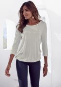 Vivance Shirt met 3/4-mouwen met elastische zoomrand