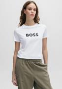 NU 20% KORTING: Boss Orange T-shirt C_Elogo_5 met contrasterende gekle...