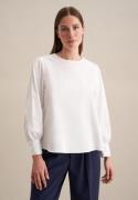 NU 20% KORTING: seidensticker Shirtblouse Zwarte roos Lange mouwen ron...