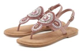 NU 20% KORTING: Lascana Teenslippers Sandaal, pantoffel in glitter-loo...