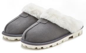 NU 20% KORTING: Vivance Pluchen pantoffels Huisschoen, Pantoffels, Clo...