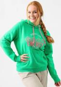 NU 20% KORTING: Zwillingsherz Hoodie met "good energy"-borduursel en r...